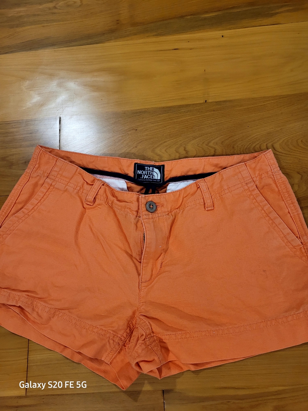The North Face Women’s Orange Cotton Blend Shorts
